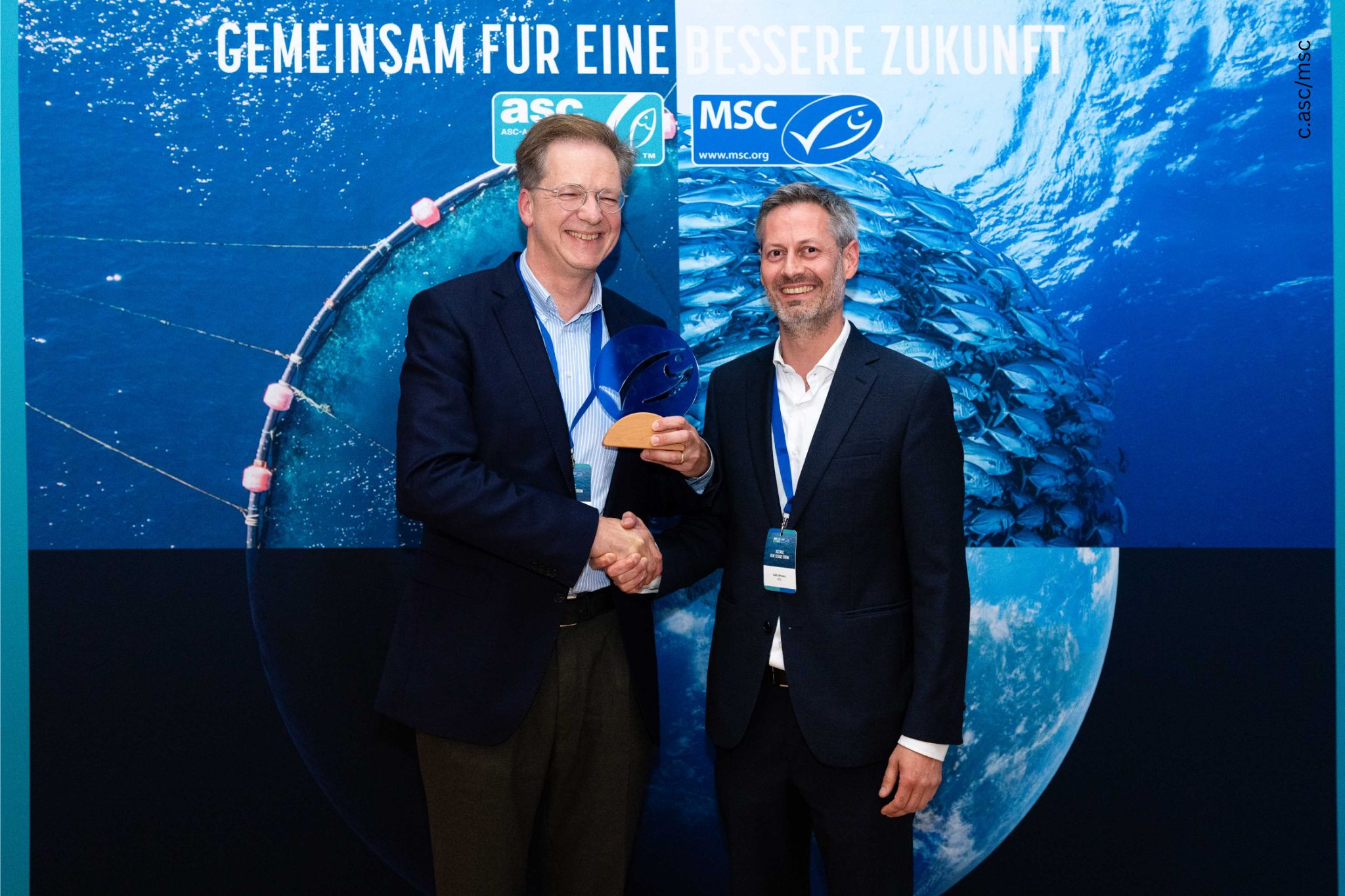 Andreas Kremer (Deutsche See) und Götz Ahrends (MSC)