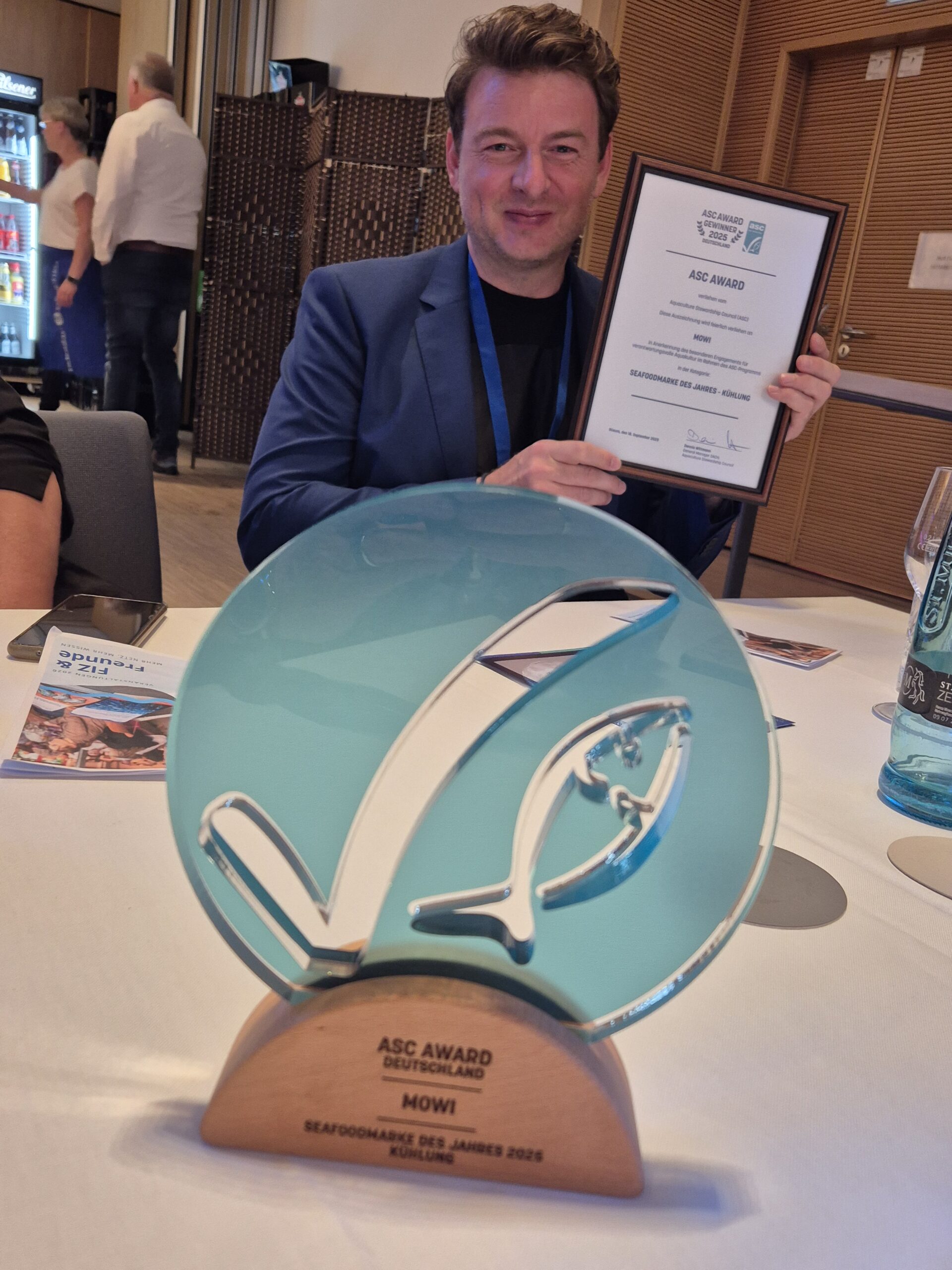 Daniel Imhof (MOWI) bei der Award-Verleihung vom msc/asc